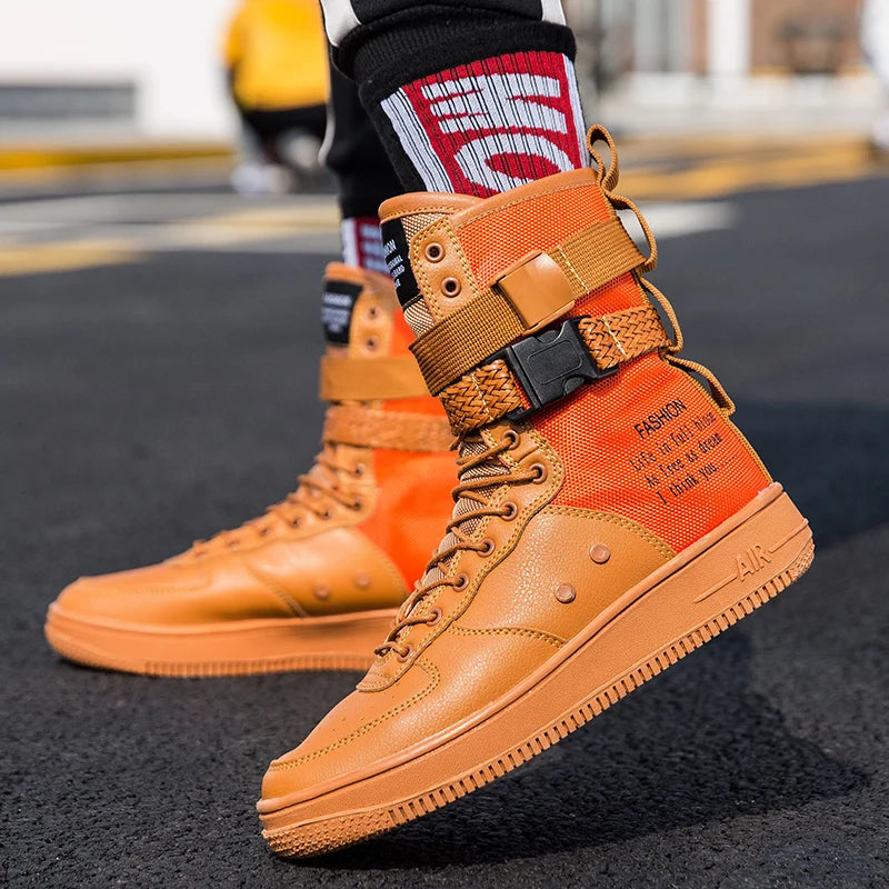Punk Style High-Top Boots by Snagg A Shoes