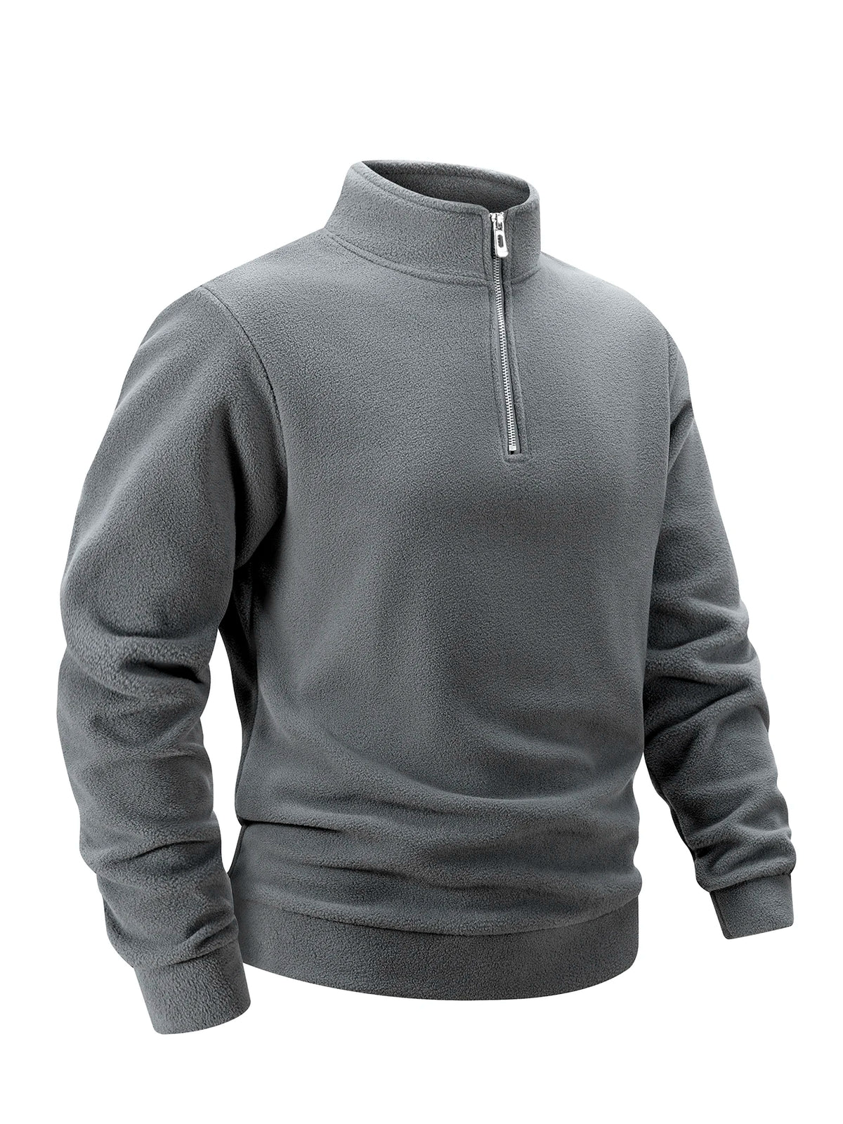 Men’s Thicker Fleece Sweatshirt | Autumn/Winter Half-Zip Thermal Pullover
