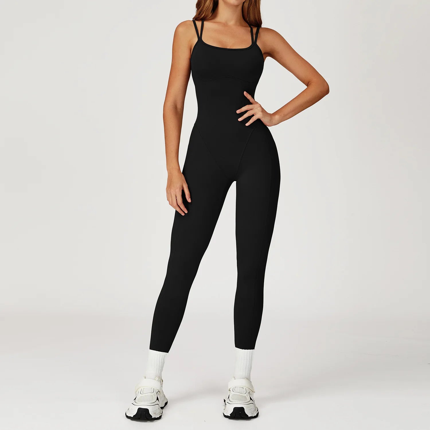 Women's Sports Jumpsuit Gym Set | Training Yoga Suit Fitness Romper Stretch Workout Bodysuit