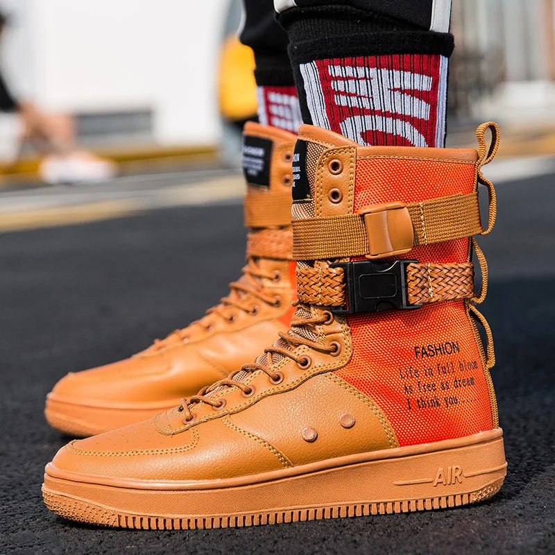 Punk Style High-Top Boots by Snagg A Shoes