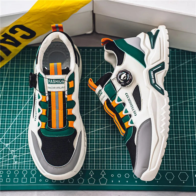 Men’s Korean Rotating Shoelace Sneakers by Snagg A Shoes