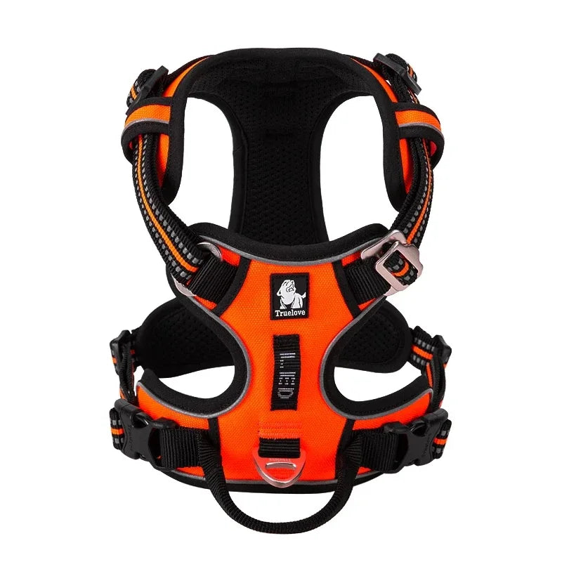 Orange Tactical Dog Collar & Leash Set by Snagg A Harness