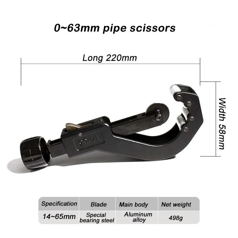 Roller-type large-diameter pipe cutter for PVC pipe – image 15