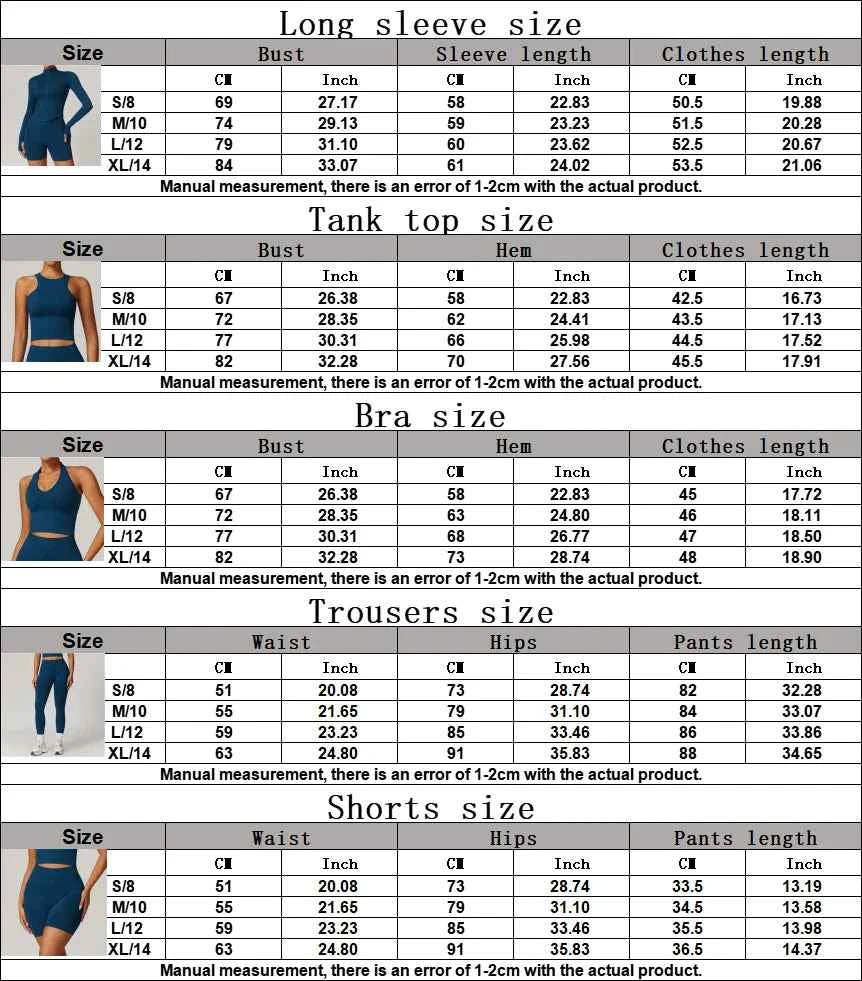 Women's 2/3/4-Piece Seamless Yoga Set | Long Sleeve Tracksuit Sports Bra Gym Leggings Activewear