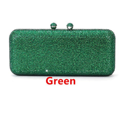 Italy-Inspired Crystal Diamond Evening Clutch by Snagg It Purses
