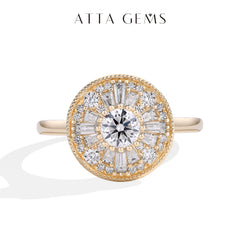0.5ct Full Moissanite Ring