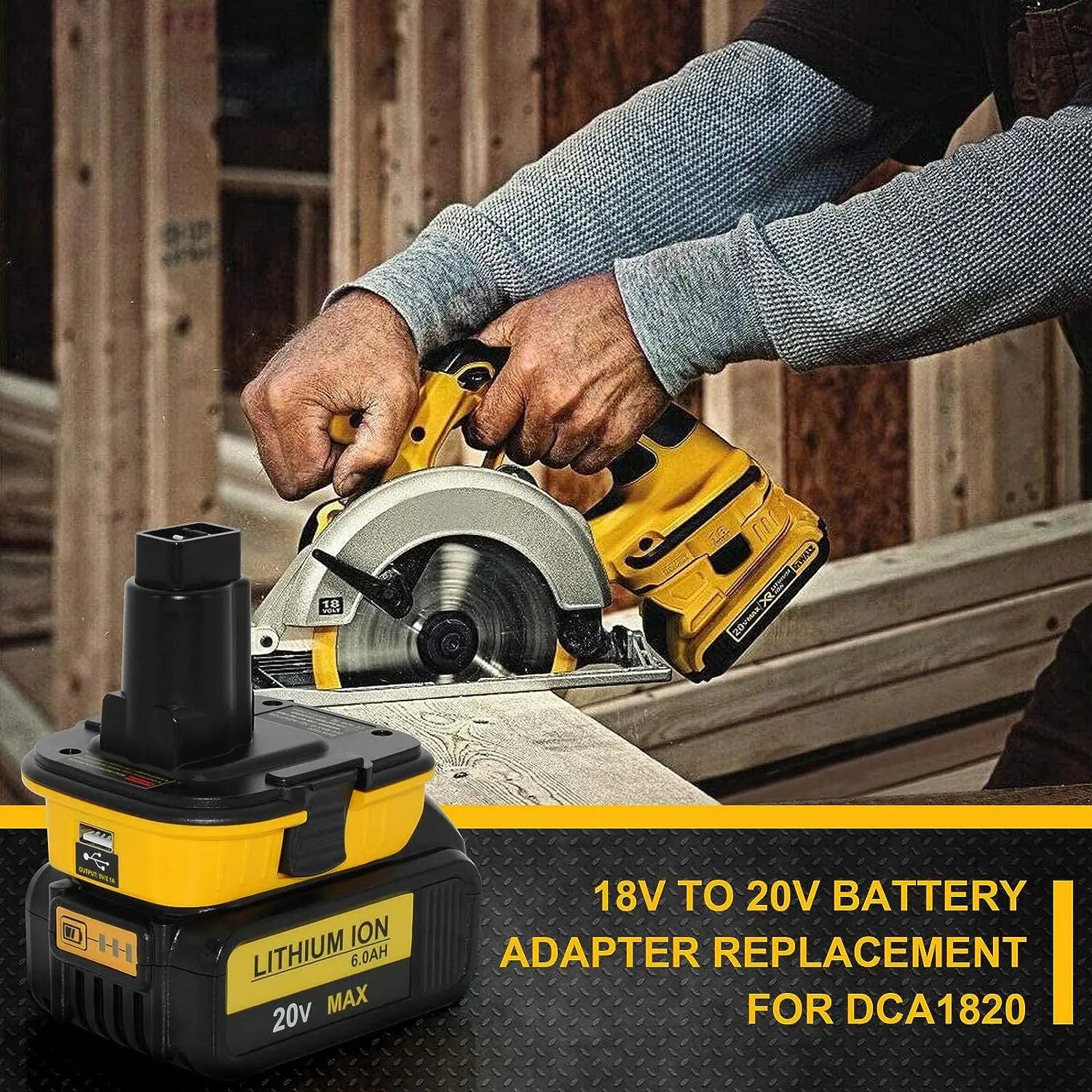 DCA1820 battery adapter for DeWalt 20V batteries to 18V tools – image 6
