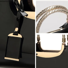 Elegant Ladies’ Glossy PU Leather Evening Purse by Snagg It Purses