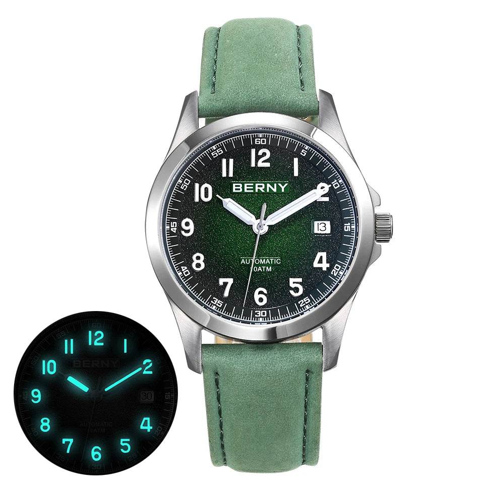 BERNY AM7110VM Frosted Dial Automatic Watch - SnaggIt