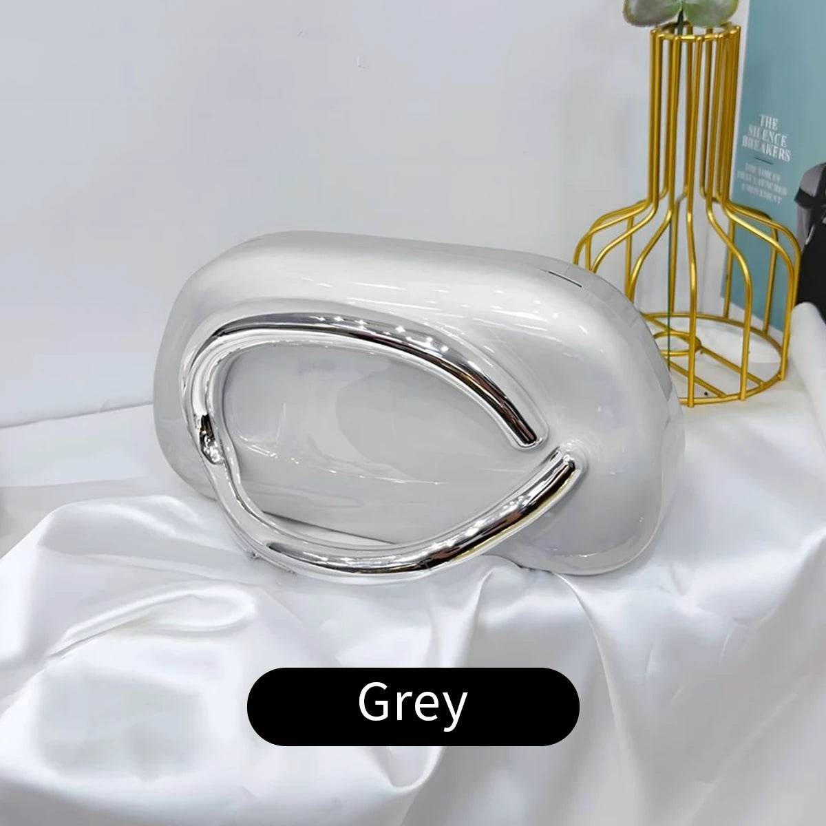 Acrylic Box-Shaped Evening Crossbody Bag - SnaggIt