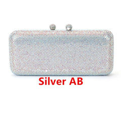 Italy-Inspired Crystal Diamond Evening Clutch by Snagg It Purses