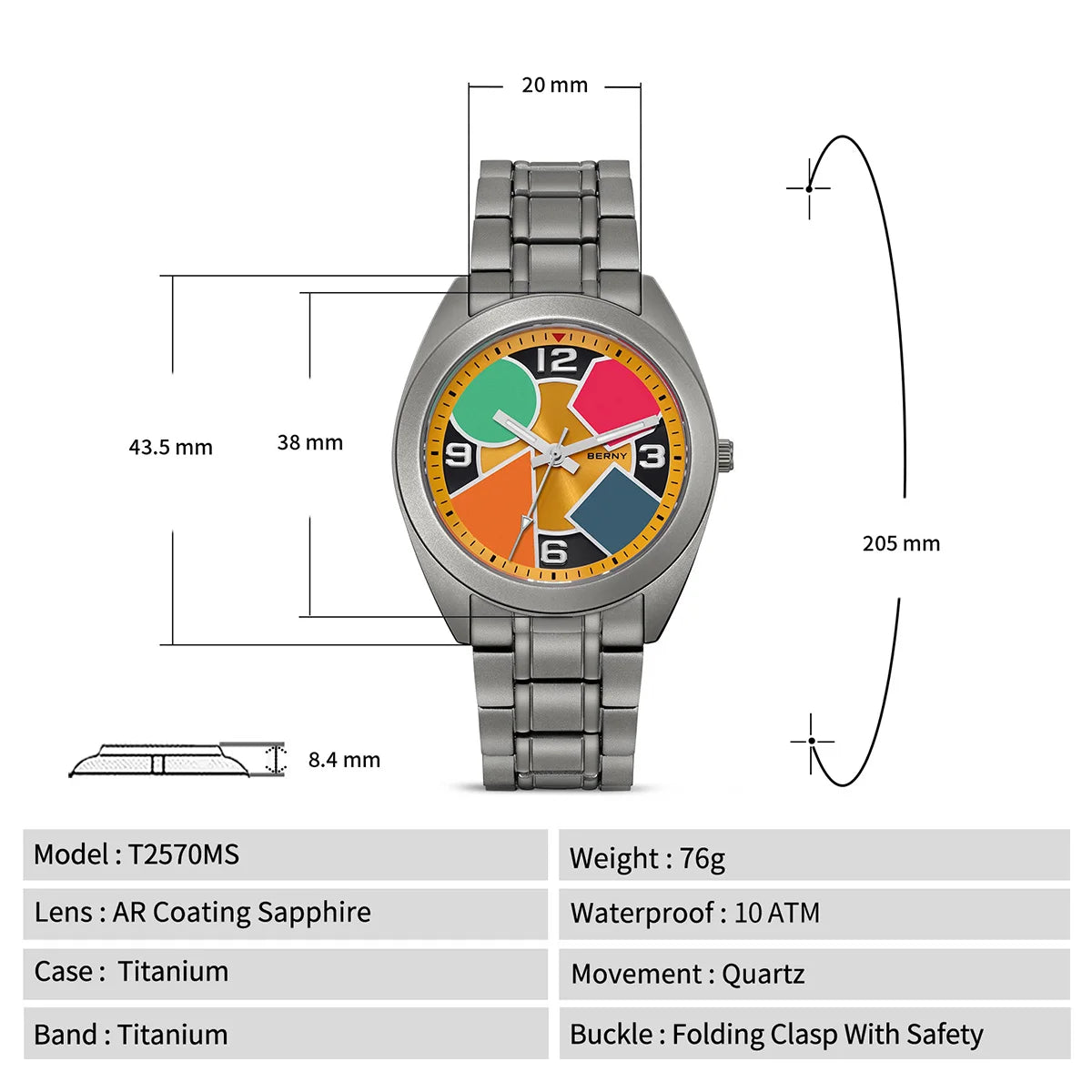 Titanium Watch for Men – Canvas Strap Edition