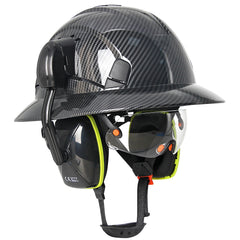 Full Brim Safety Helmet with Built In Goggles Earmuffs by Snagg A Safety Helmet