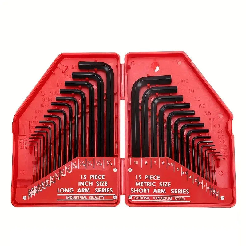 30-Piece Hex Key Wrench Set