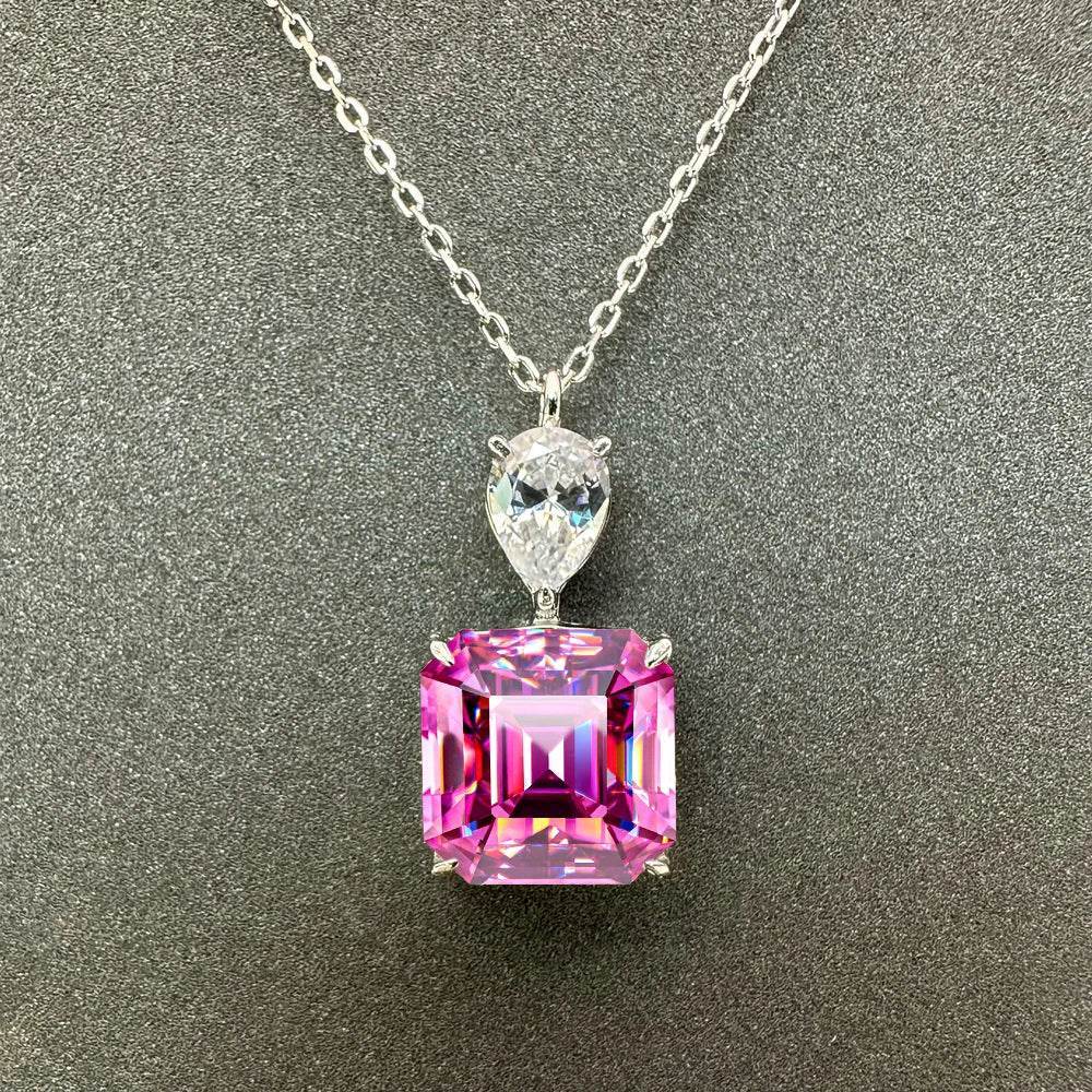 3CT Square Moissanite Jewelry Set - SnaggIt