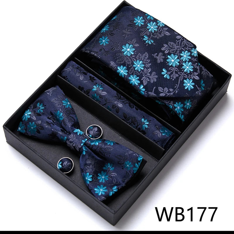 Men’s Luxury Tie & Bow Set - WB177 - Others In Fashion