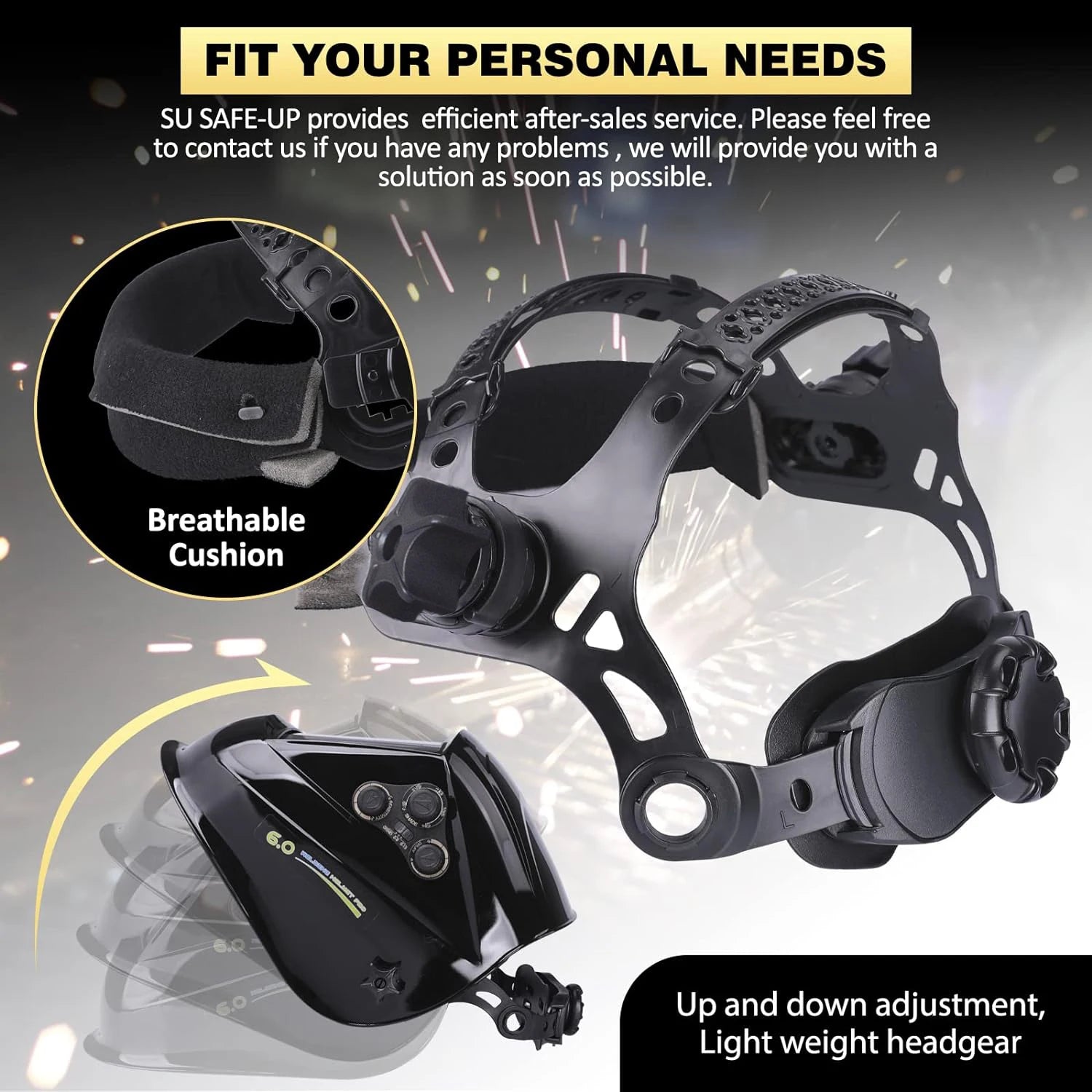 SAFE-UP Auto-Darkening Welding Helmet