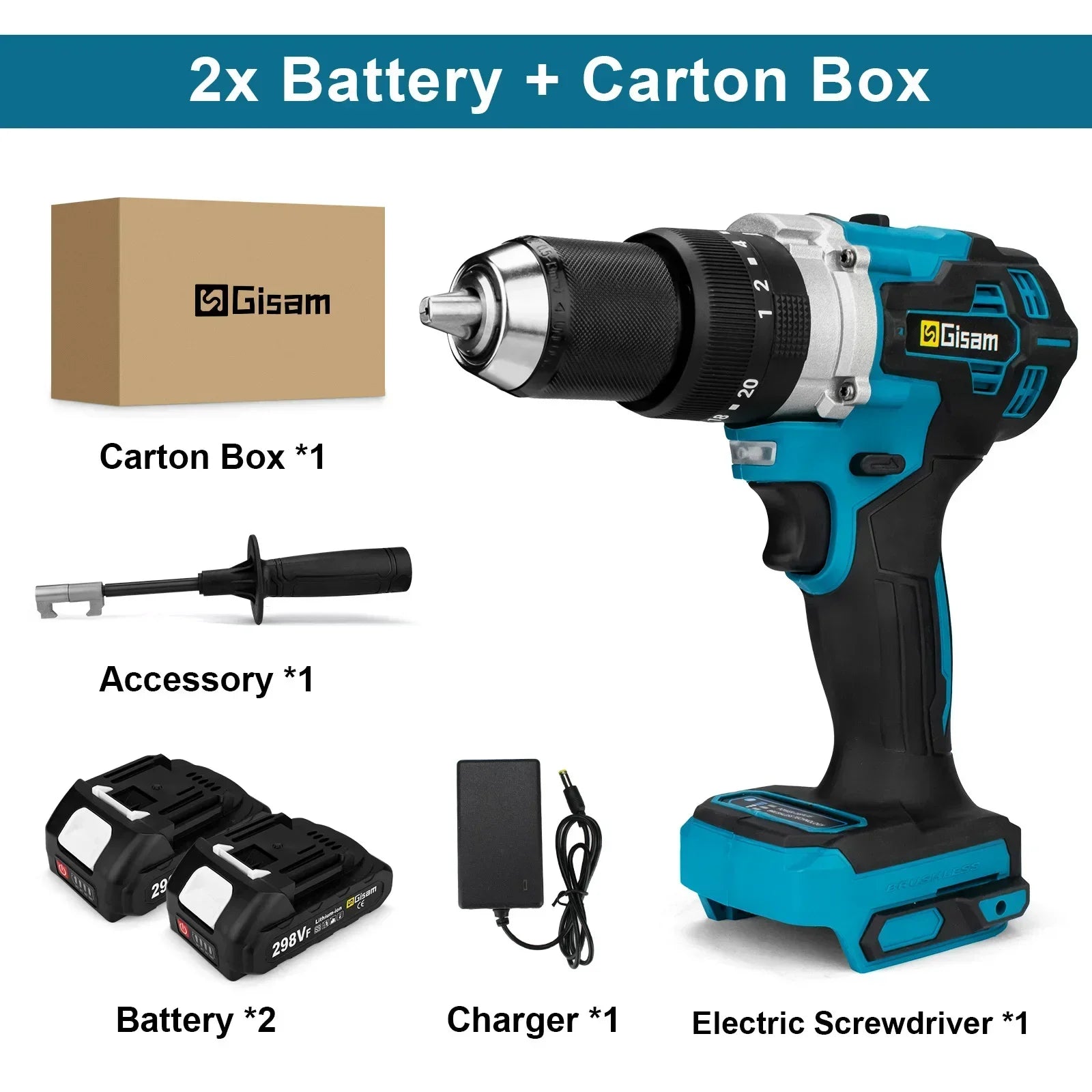 650N·m Brushless Cordless Impact Drill