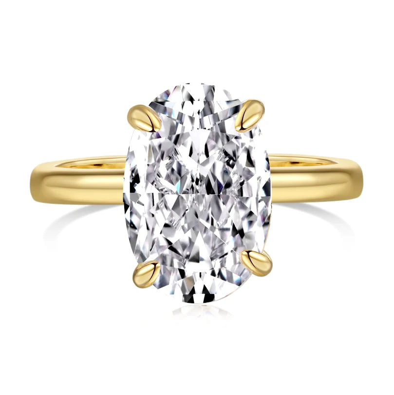 5ct Oval Moissanite Ring