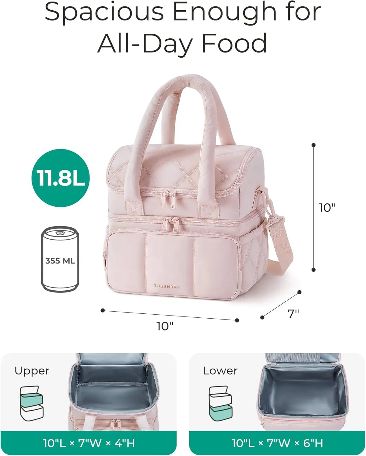 Double Deck Insulated Lunch Bag by Snagg A Lunch Bag