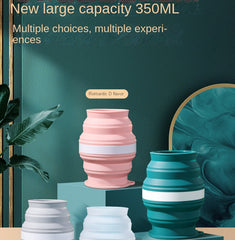 Creative Origin Cup Foldable Silicone Cup With Lid Outdoor by Snagg A Cup