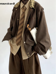 Oversized Patchwork Plaid Jacket by Snagg A Jacket