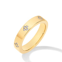 Moissanite Wedding Band by Snagg A Ring