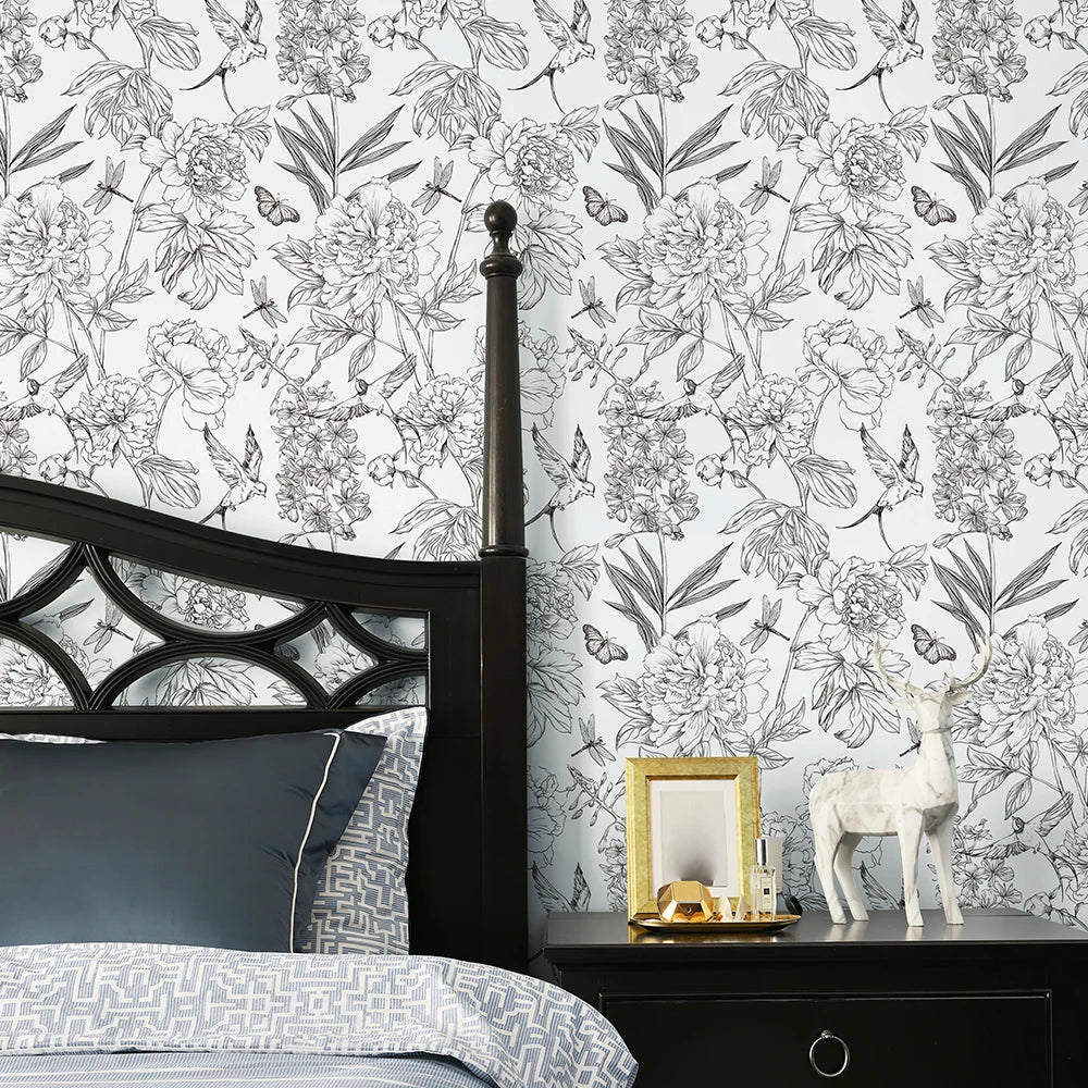 Floral Modern Waterproof Wallpaper by Snagg A Wallpaper