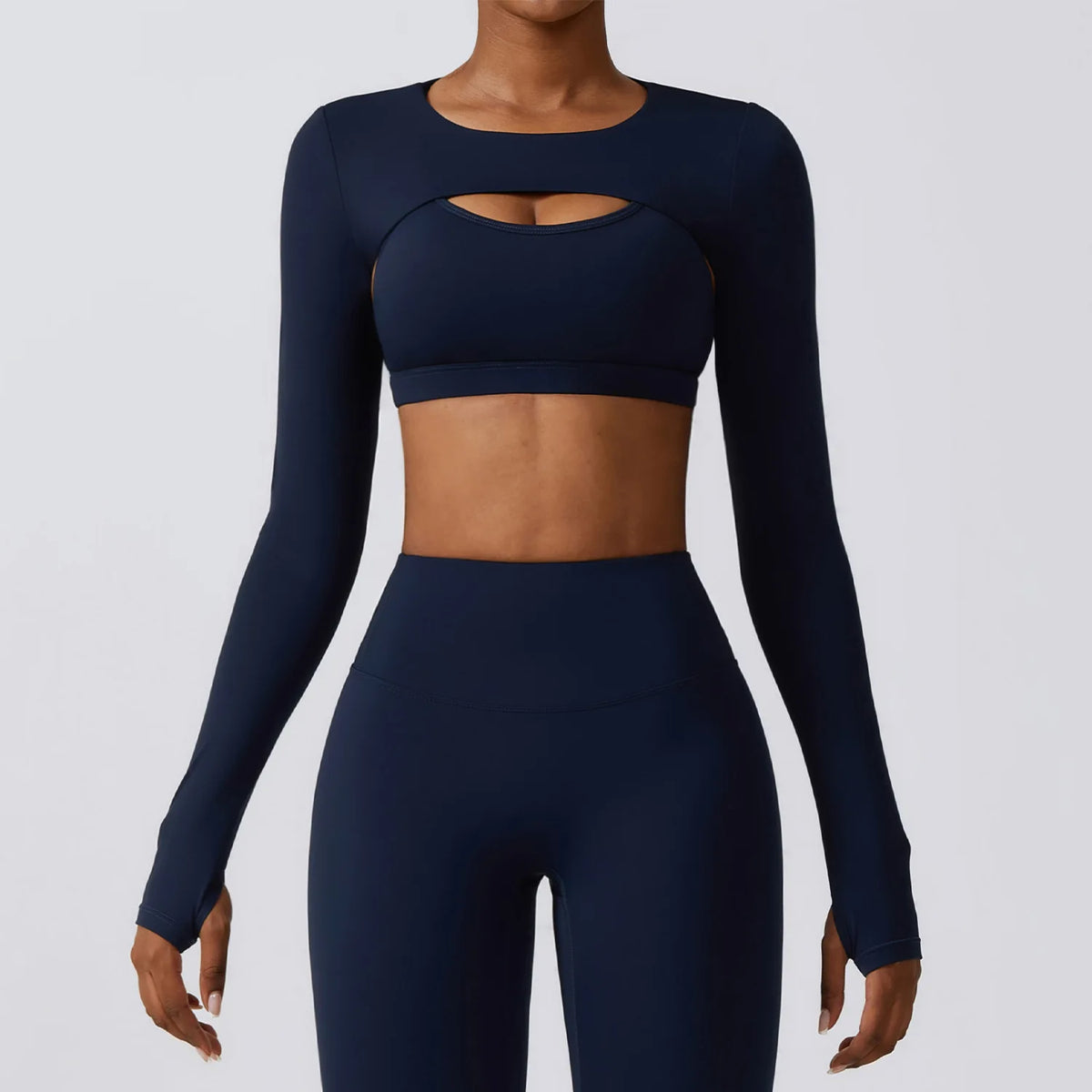 Women's Long Sleeve Shawl Yoga Camisole | Push-Up Nude Fitness Gym Workout Running Sports Top