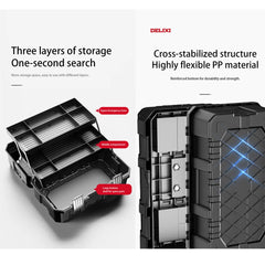Multi-Layer Folding Tool Box