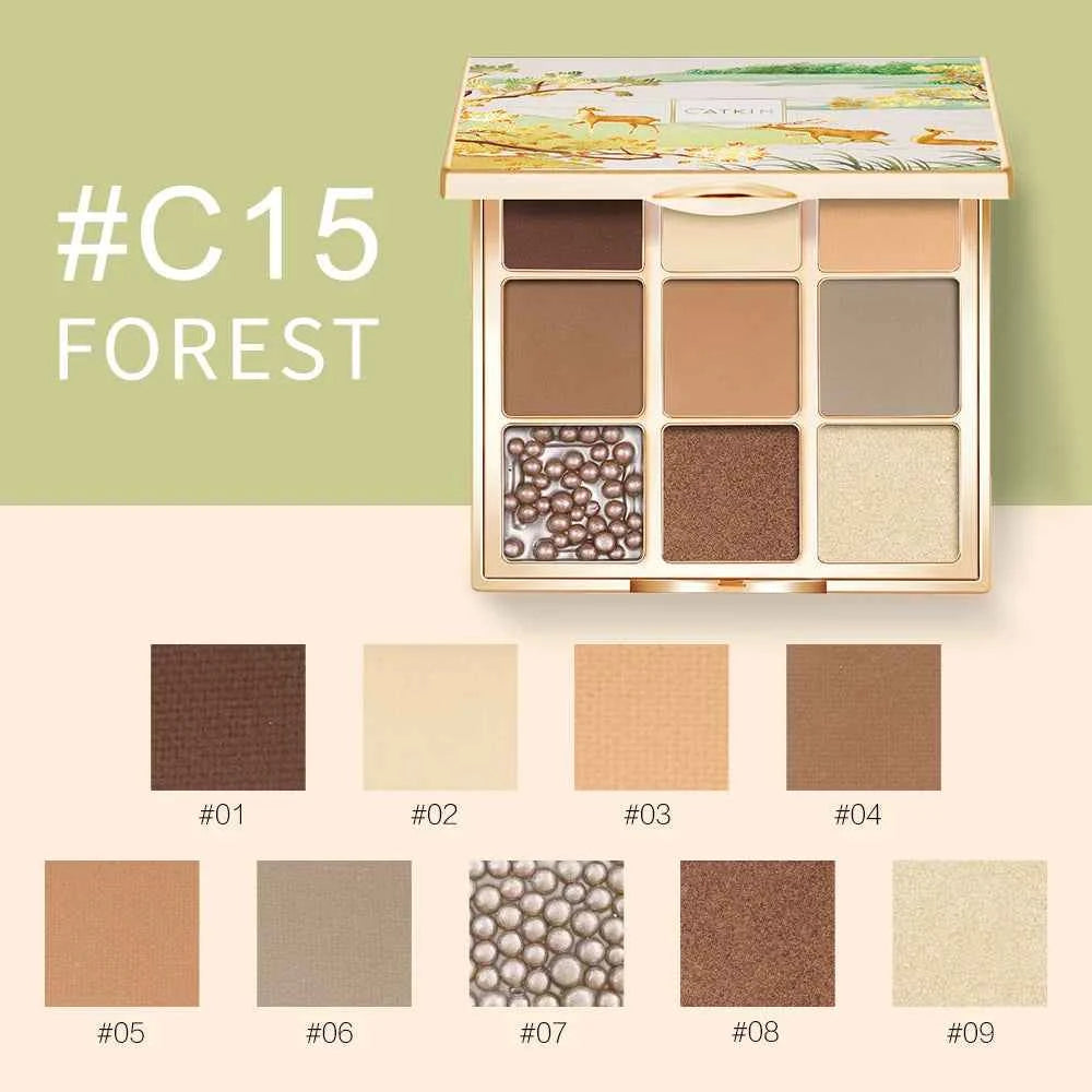 Eternal Love 9 Color Signature Palette – Professional Matte & Shimmer Eyeshadow for High Pigment Artistry