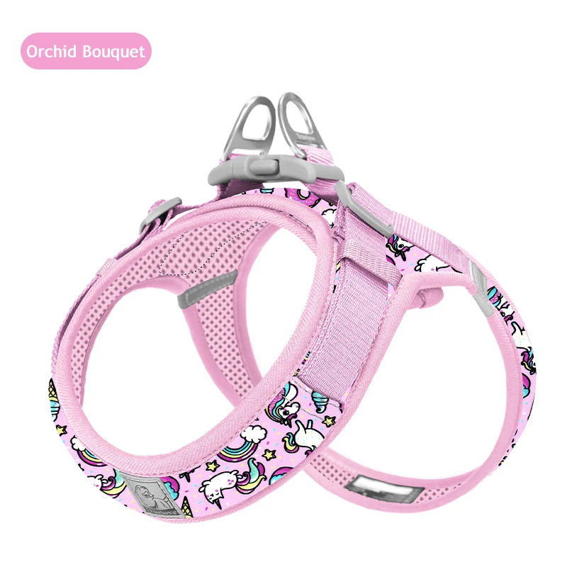 Floral Print Air-Mesh Harness for Dogs & Cats by Snagg A Harness