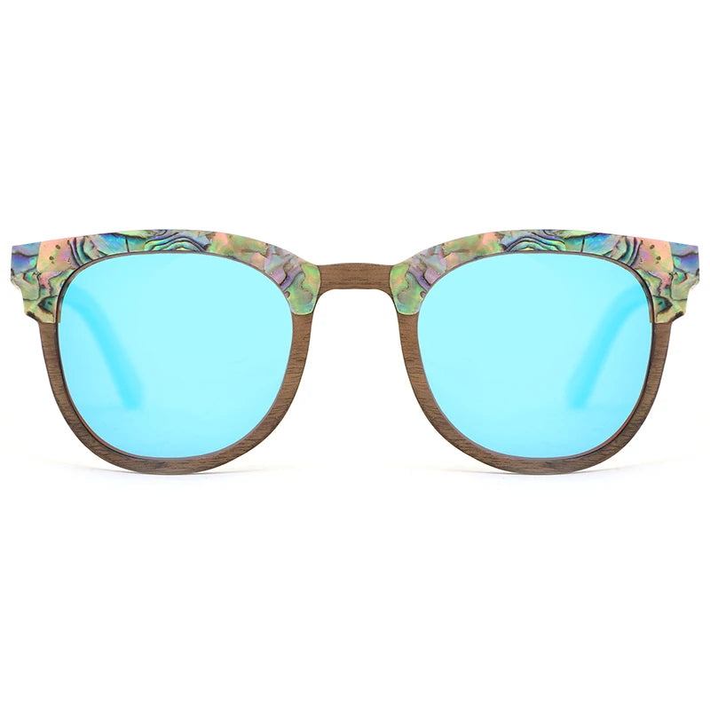 Seashell Walnut Wood Sunglasses