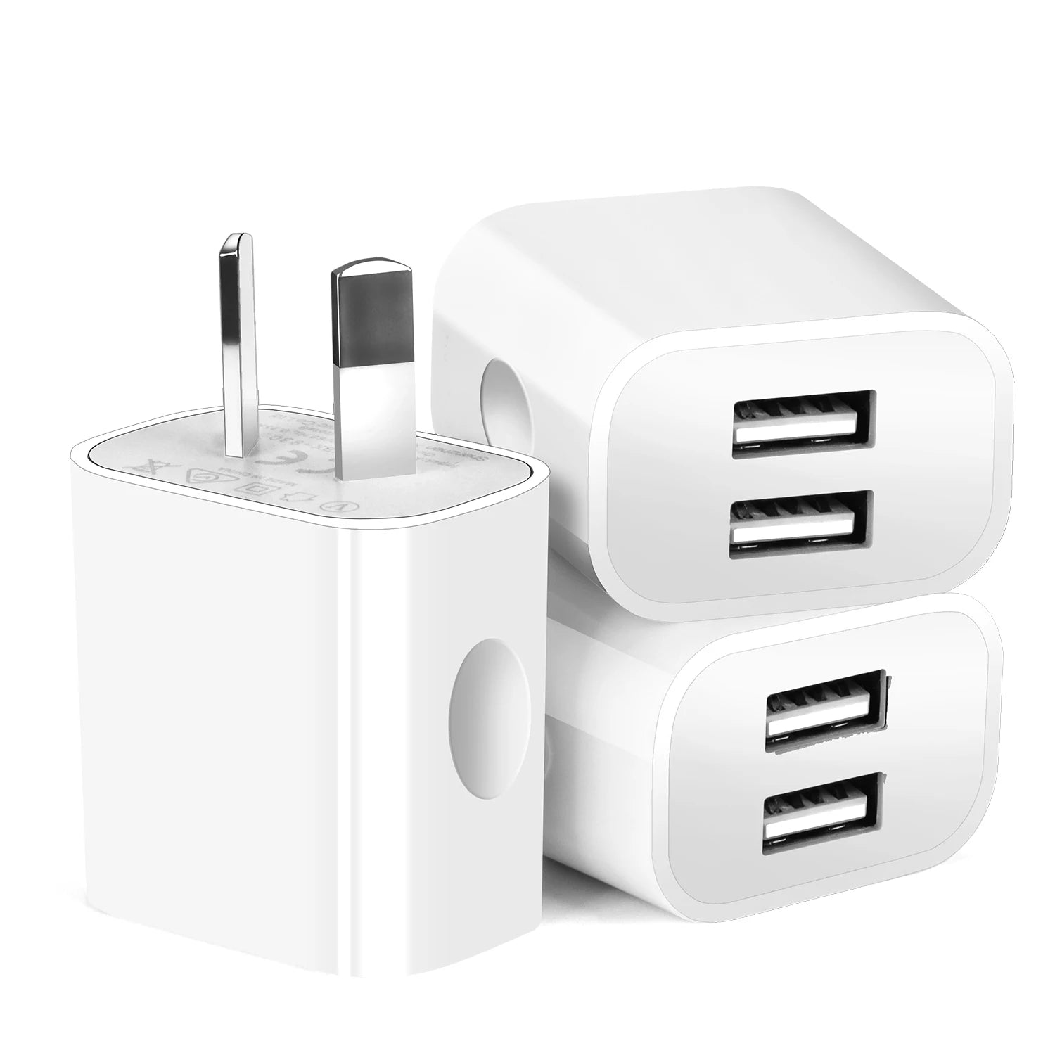 1/5Pcs 5V 2A Dual Port USB Charging Adapter by Snagg An Adapter