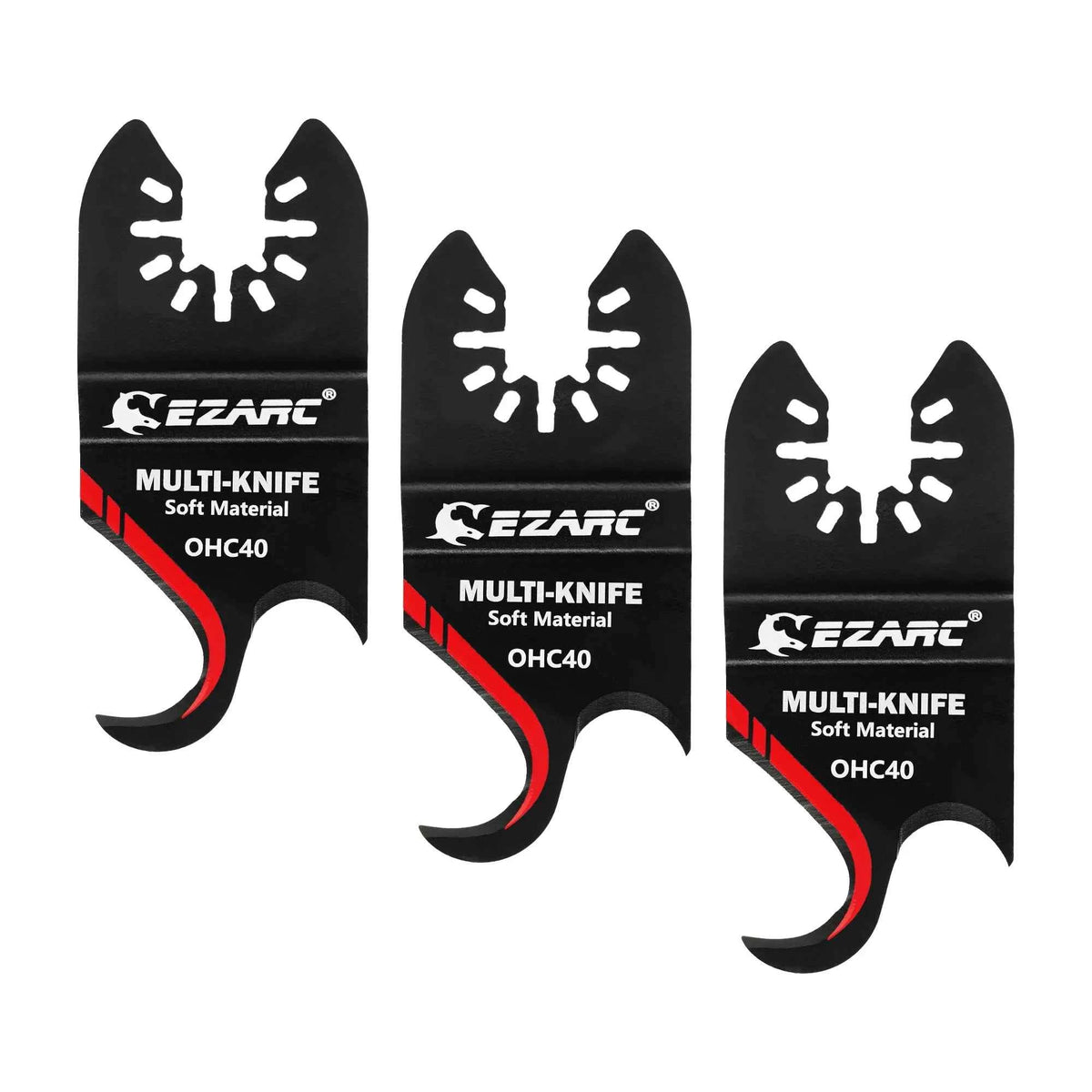 Oscillating Multitool Hook Knife Blades 3pcs | Cutting Roofing Shingles PVC Carpet Soft Materials