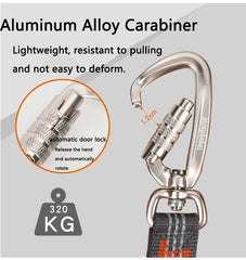 Heavy-Duty Reflective Dog Leash with Carabiner by Snagg A Leash