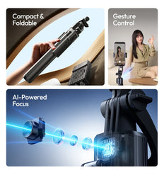 Auto Tracking Selfie Stick Tripod Gesture Control by Snagg A Tripod