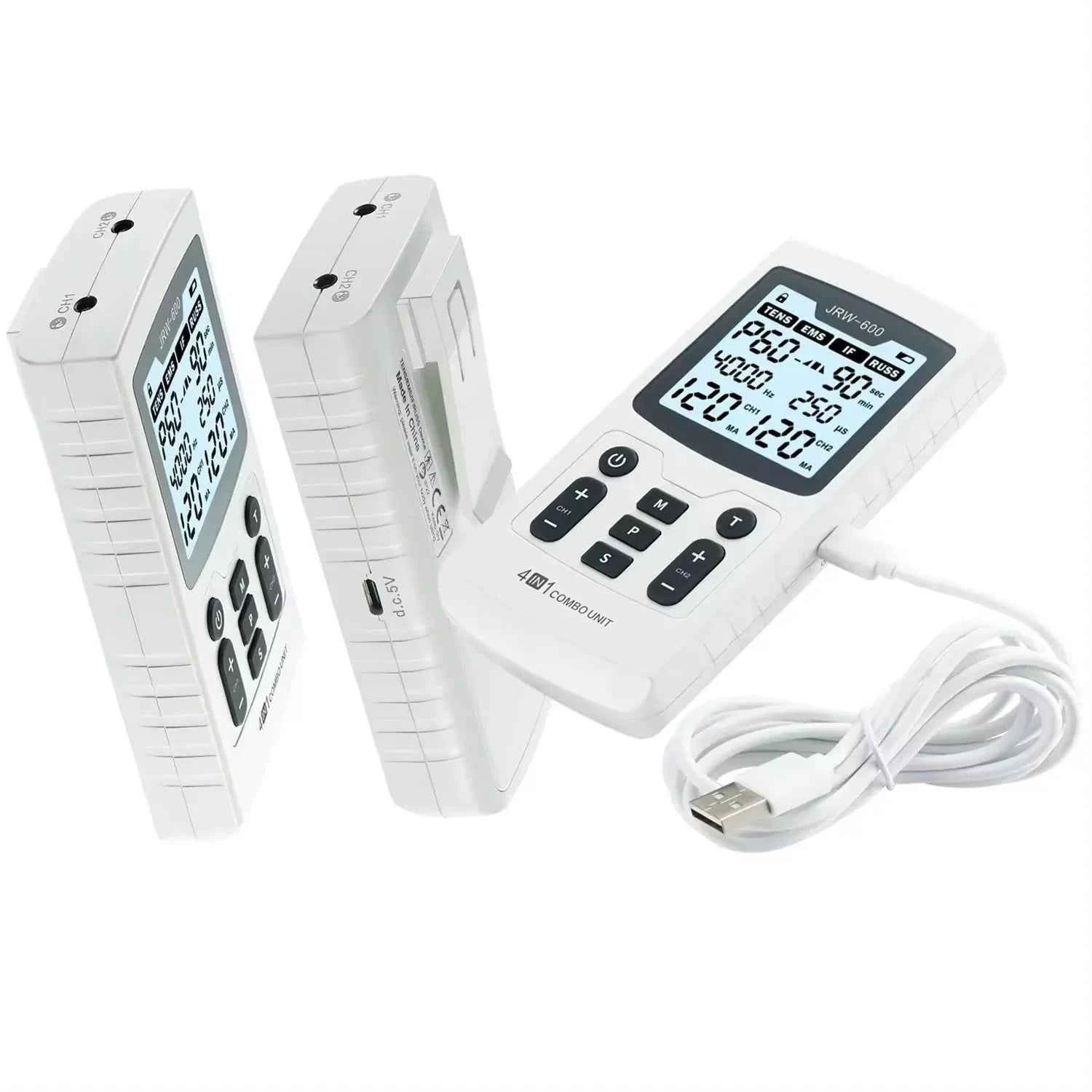 4 in 1 TENS & EMS Muscle Stimulator – Professional Physiotherapy Electrotherapy Device