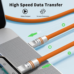 2-Pack USB-C to USB-C 240W PD Cable | Liquid Silicone Zinc Alloy Fast Charging for iPhone Laptop Tablets