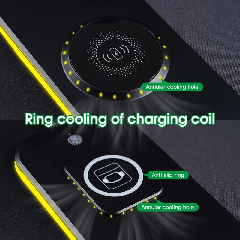 RGB Gaming Mouse Pad with Wireless Charging by Snagg A Mouse Pad