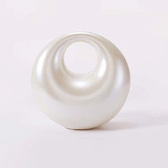 Pearl White Acrylic Evening Clutch