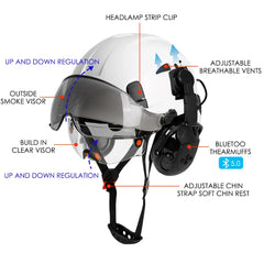 Construction Safety Helmet With Bluetooth 5.0 by Snagg A Safety Helmet