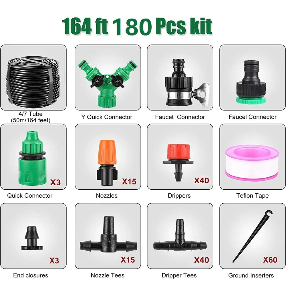 50M Automatic Drip Irrigation System Kit