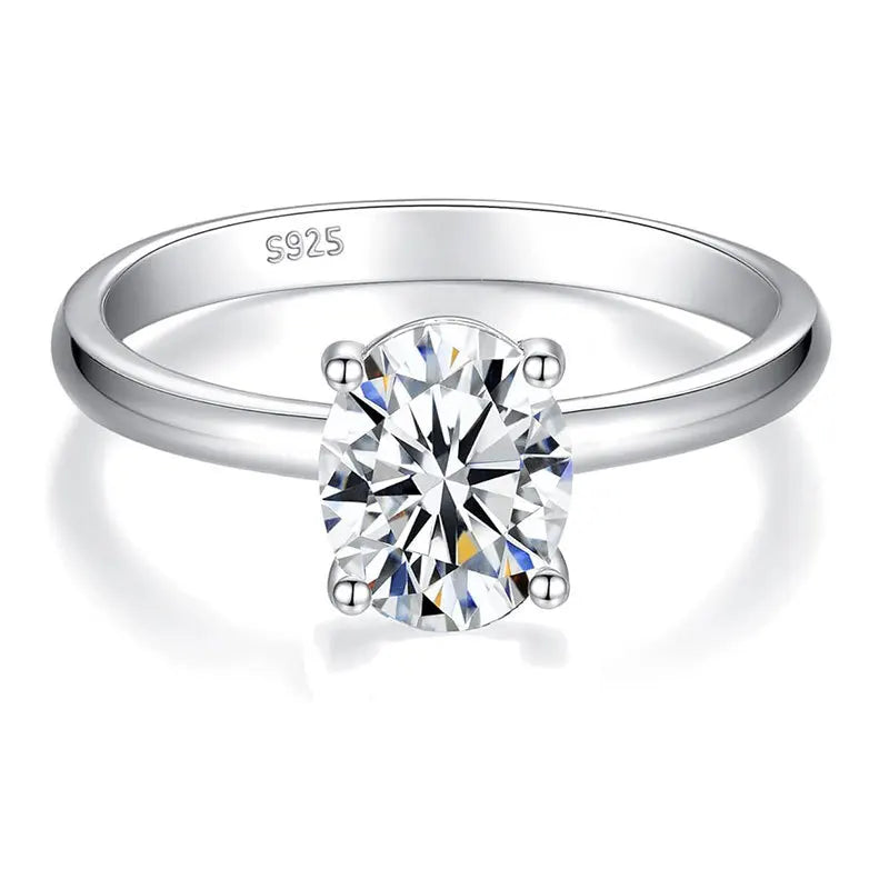 Oval Moissanite Ring by Snagg A Ring