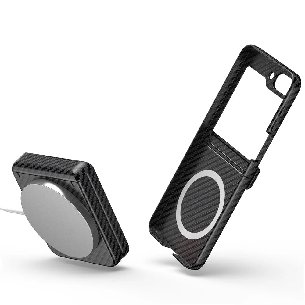 Carbon Fiber Magsafe Case For Samsung Galaxy Z Flip 6 - 5 by Snagg A Phone Case