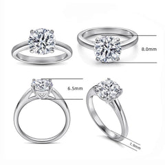 1–3ct Teal Moissanite Ring - SnaggIt