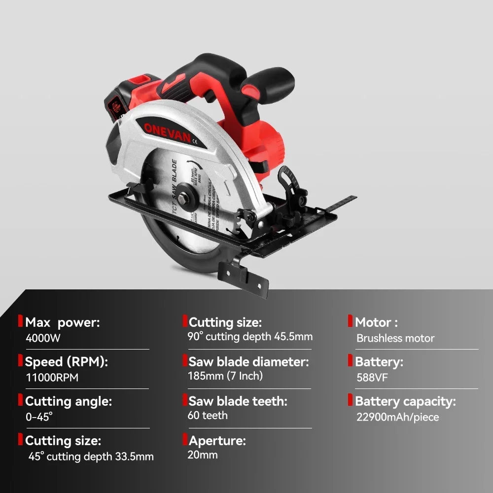 7-Inch Brushless Cordless Circular Saw