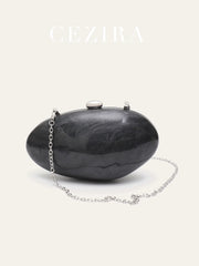 Shell-Shaped Acrylic Evening Clutch