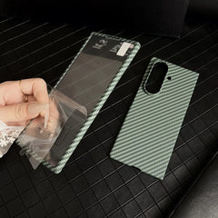 Carbon Fiber Pattern Magnetic Case For Samsung Z Fold 7 Series by Snagg A Phone Case
