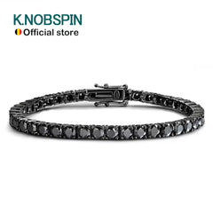Black Moissanite Tennis Bracelet